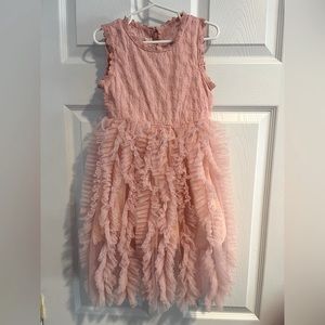 Girls tulle pink dress